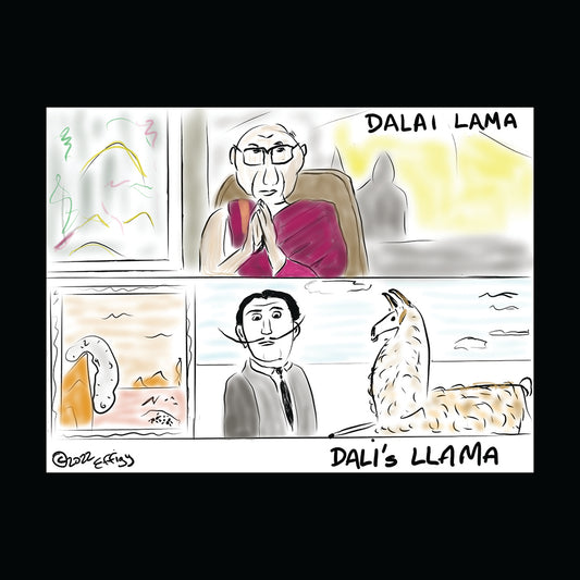 Dalai Lama - Dali's Llama!