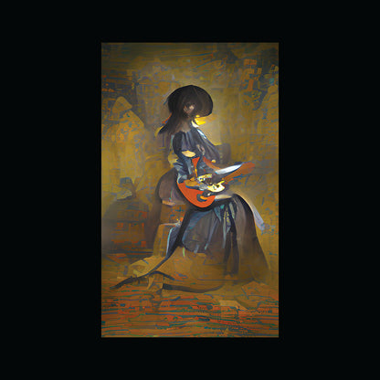 Lady Dorian and Guitar